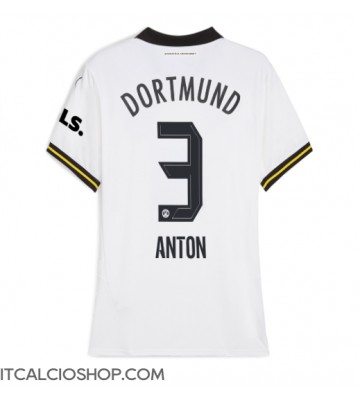 Borussia Dortmund Waldemar Anton #3 Terza Maglia Femmina 2024-25 Manica Corta